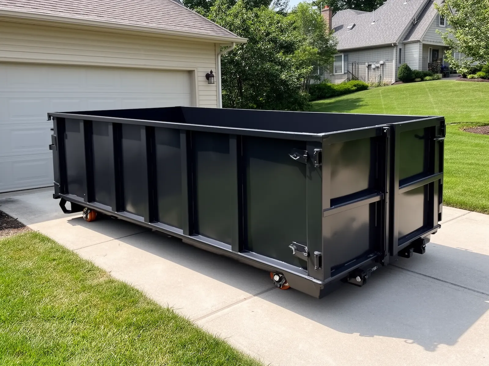 Roll-off dumpster from Walnut Forest Mini Dumpsters in Cleveland, OH